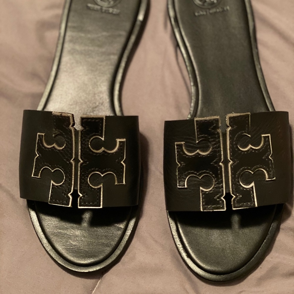 Tory Burch Slides worn 2x.